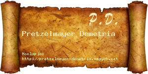 Pretzelmayer Demetria névjegykártya